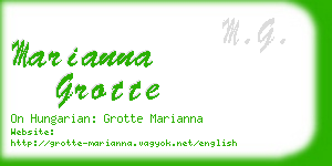 marianna grotte business card